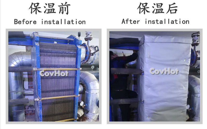 板式<a href=http://www.gzxsjob.com/e/tags/?tagname=%E6%8D%A2%E7%83%AD%E5%99%A8%E4%BF%9D%E6%B8%A9 target=_blank class=infotextkey>換熱器保溫</a>套,板換保溫罩